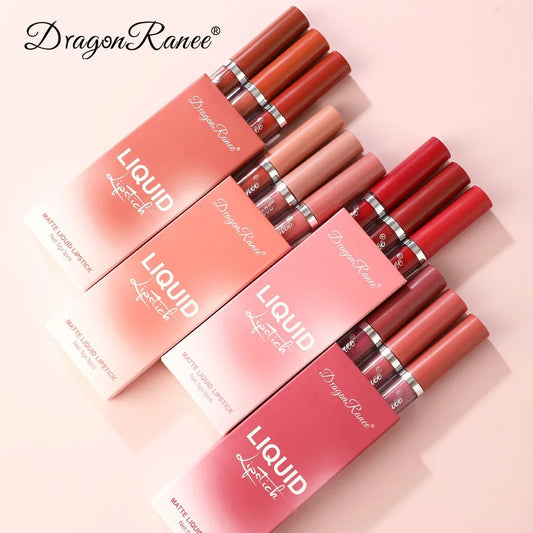 Korean Lipsticks Set Free Shipping Make Up For Women Beauty Cosmetics Matte Lipsticks Waterproof Long lasting The Best